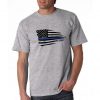 Thin Blue Line Distressed Flag Shirt