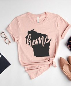 Wisconsin State Map Shirt