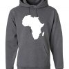 AFRICA CONTINENT Outline Flag African Map Hoodie