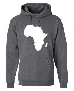 AFRICA CONTINENT Outline Flag African Map Hoodie