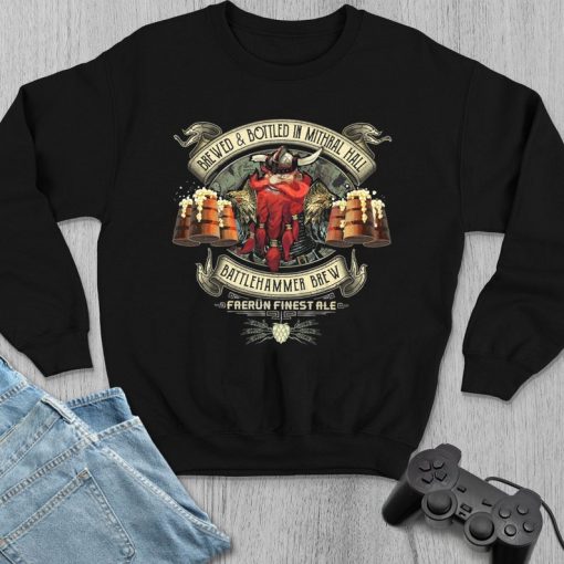 Brewed & Bottled In Mithral Hall Battlehammer Brew Sweatshirt