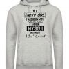 Curvy Girl With Fire in Soul and Mouth Can't Control Funny Womens Ladies Hoodie