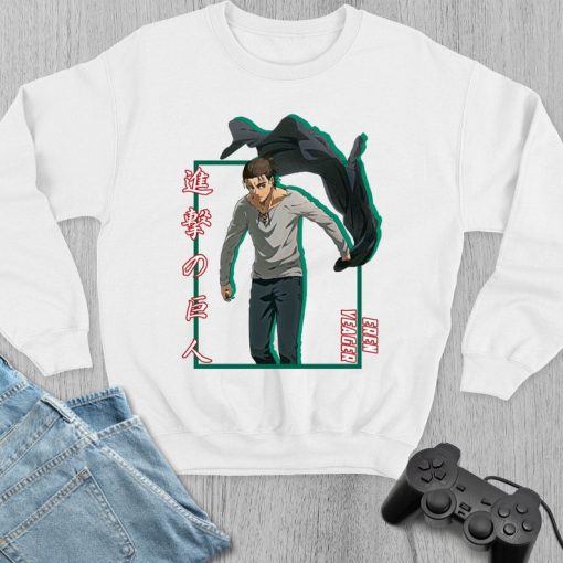 Eren Yeager Shadow Design Attack On Titan Sweatshirt