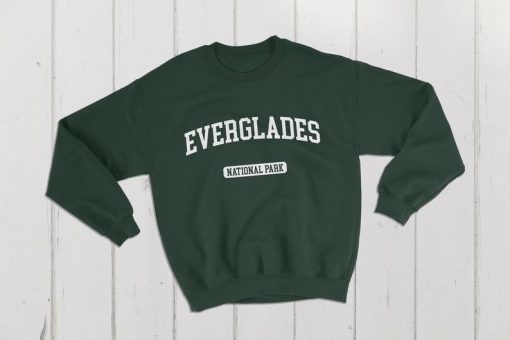 Everglades National Park USA College Classic Crewneck Sweatshirt