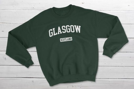 Glasgow Scotland Classic College Crewneck Sweatshirt