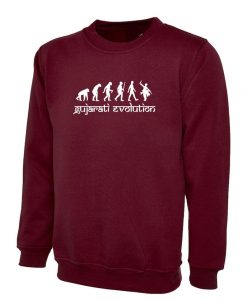 Gujarati Evolution Funny Indian Desi Gujarati Sweatshirt