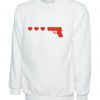 Gun Hearts Ringer Sweatshirt