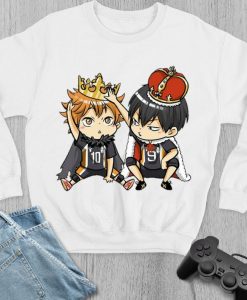 Haikyuu Chibi Anime Haikyuu Shirt Haikyuu Crewneck Sweatshirt