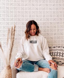 Hello Crewneck Sweatshirt