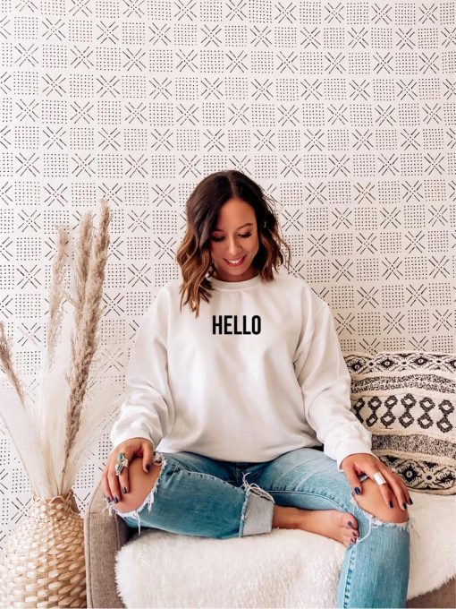 Hello Crewneck Sweatshirt