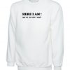 Here I Am What are your other 2 Wishes Funny Sweatshirt