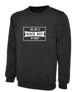 I've Got a Black Belt in Crazy Funny Sweatshirt