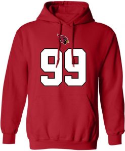 J.J. Watt Arizona Cardinals Red Inspired Pullover Hoodie