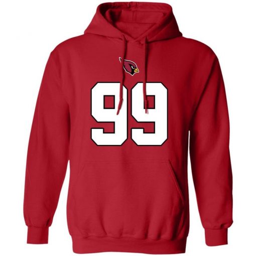 J.J. Watt Arizona Cardinals Red Inspired Pullover Hoodie