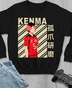 Kenma Kozume LineArt Anime Haikyuu Sweatshirt