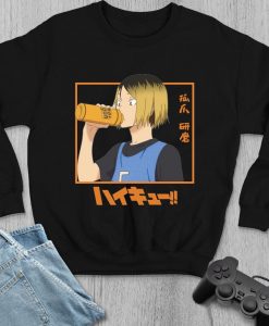 Kozume Kenma Drink Water Anime Haikyuu Sweatshirt