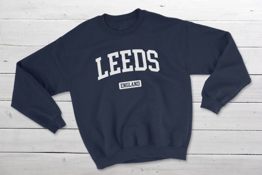 Leeds England Classic College Crewneck Sweatshirt