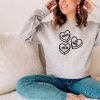 Nope, Meh, Go Away Conversation Hearts Anti Valentine's Day Sweatshirt