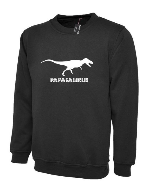 Papasaurs Funny dinosaur Sweatshirt