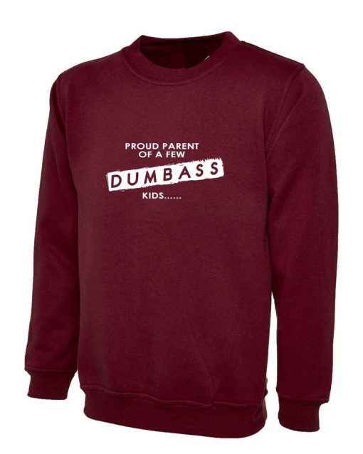 Proud Parent of a few Dumbass Kids Funny Gift Sweatshirt