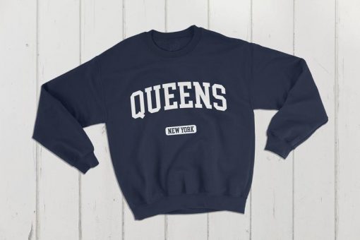 Queens New York City USA College Classic Crewneck Sweatshirt