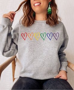 Rainbow Hearts Sweatshirt