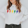 Rainbow Lightning Bolt Sweatshirt