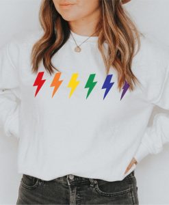 Rainbow Lightning Bolt Sweatshirt