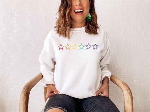 Rainbow Stars Sweatshirt