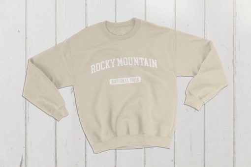 Rocky Mountain National Park USA College Classic Crewneck Sweatshirt