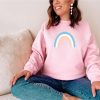 Spring Boho Rainbow Sweatshirt