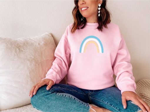 Spring Boho Rainbow Sweatshirt