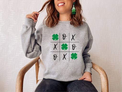 St. Patrick's Day Tic Tac Toe Sweatshirt