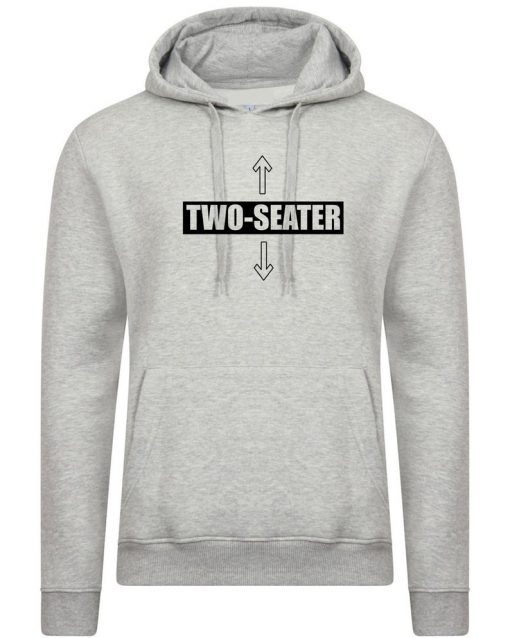 Two Seater Funny Mens Naughty Hoodie