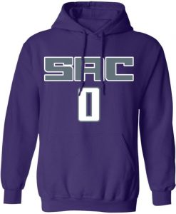 Tyrese Haliburton Sacramento Kings Purple Inspired Pullover Hoodie