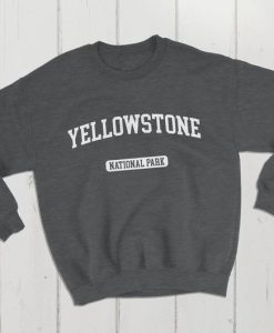 Yellowstone National Park USA College Classic Crewneck Sweatshirt