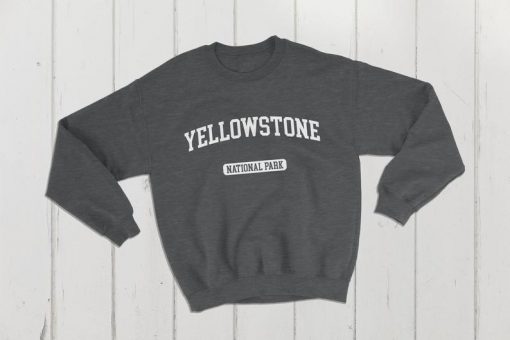 Yellowstone National Park USA College Classic Crewneck Sweatshirt