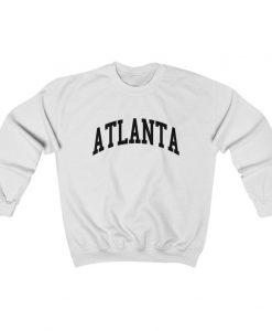 Atlanta Georgia Collegiate Style Crewneck Sweatshirt