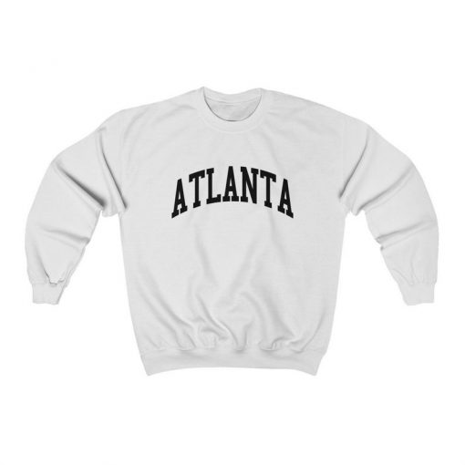 Atlanta Georgia Collegiate Style Crewneck Sweatshirt