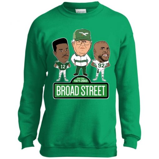 Broad Street Philadelphia Football Youth Crewneck Sweatshirt