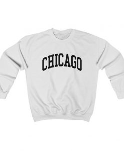 Chicago Illinois Collegiate Style Crewneck Sweatshirt