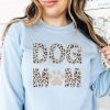 Dog Mom Leopard Print Sweatshirt