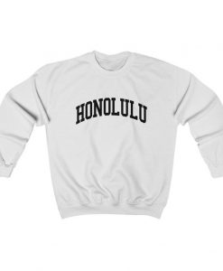 Honolulu Hawaii Collegiate Style Crewneck Sweatshirt