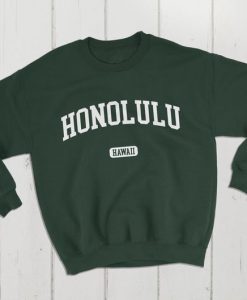 Honolulu Hawaii USA College Classic Crewneck Sweatshirt