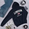 London England College Style Hoodie