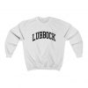 Lubbock Texas Collegiate Style Crewneck Sweatshirt