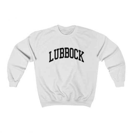 Lubbock Texas Collegiate Style Crewneck Sweatshirt