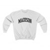 Madison Wisconsin Collegiate Style Crewneck Sweatshirt