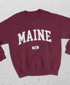 Maine USA College Classic Crewneck Sweatshirt