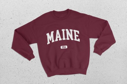 Maine USA College Classic Crewneck Sweatshirt